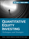 Quantitative Equity Investing (eBook): Techniques and Strategies